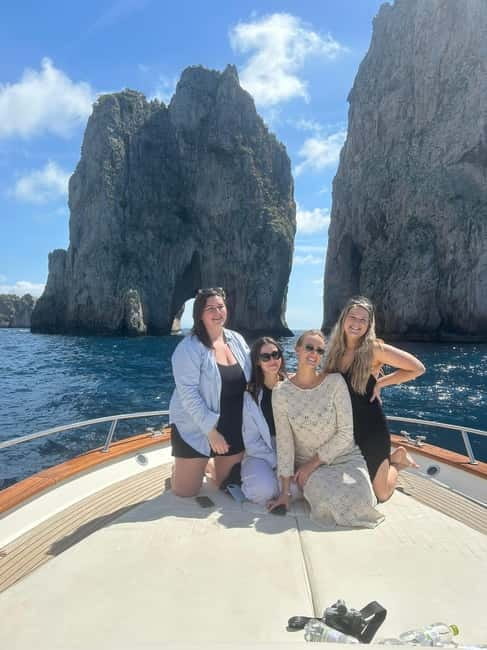 From Sorrento: Full-Day Boat Tour to Capri with Drinks - Three hours ashore on Capri