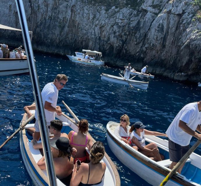 From Sorrento: Full Day Capri Private Boat Trip with Drinks - White Grotto and Red Grotto