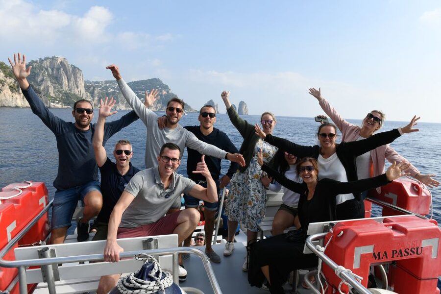 From Sorrento: Guided Tour of Capri and Anacapri - Crossing the Gulf of Naples below Vesuvius