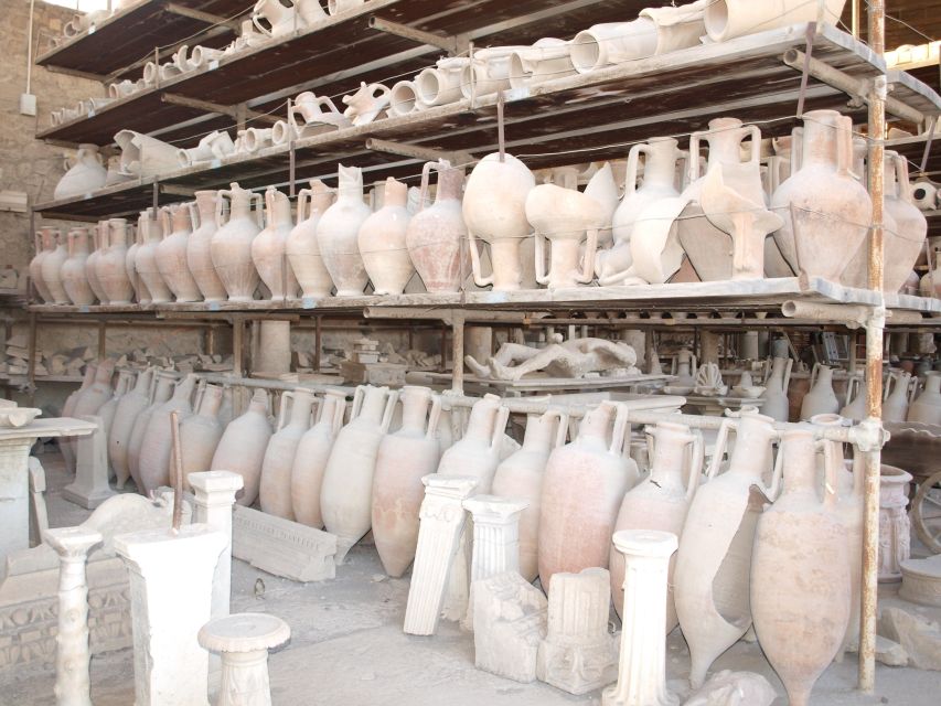 From Sorrento: Herculaneum & Pompeii Day Trip with Lunch - Pompeii after lunch: scale, streets, and public buildings
