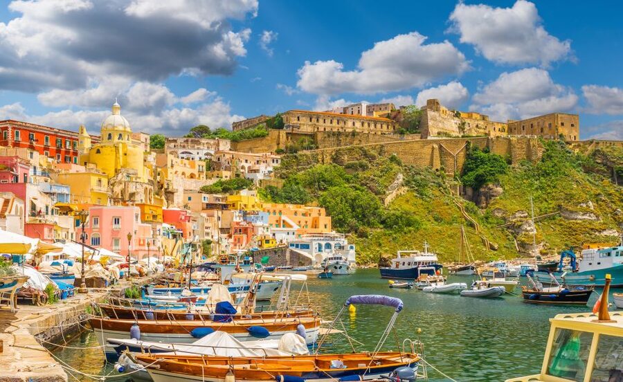 From Sorrento: Ischia and Procida Boat Tour - Cruising past Nisida and the Phlegraean Fields