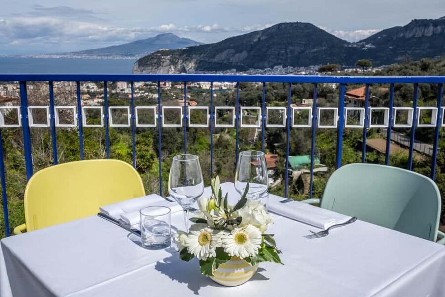 From Sorrento: Pizza-Making Class w/ View of Mount Vesuvius - A pizza class above Sorrento