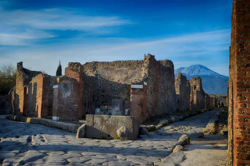 From Sorrento: Pompeii and Mount Vesuvius Trip with Lunch - Seeing Pompeii with an official guide