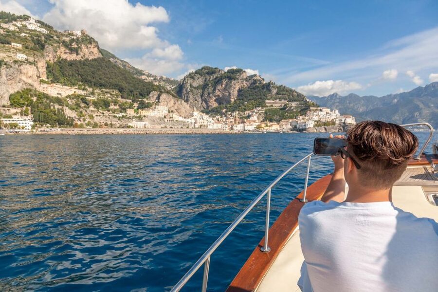 From Sorrento: Positano and Amalfi Coast Private Day Cruise - Queen Giovanna’s Baths and the first coastal views