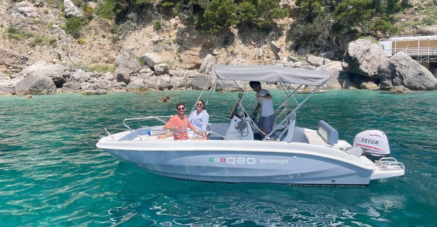 From Sorrento: Private Capri tour & Blue Grotto - Swimming near the White Grotto