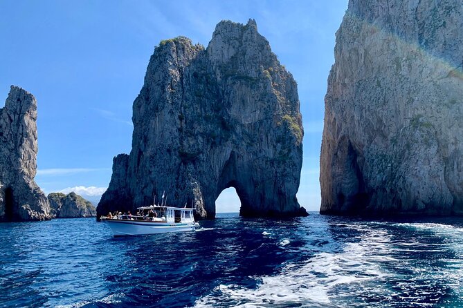 Full Day Capri Island Cruise from Praiano, Positano or Amalfi - White Grotto and the first coastal views