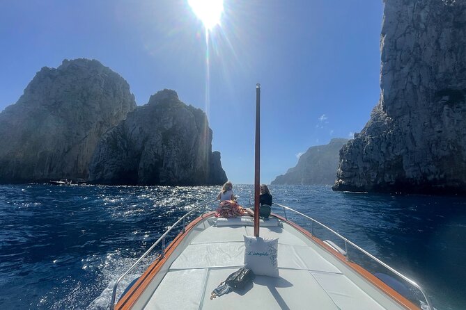 Full Day Private Guided Boat Tour of the Capri Coast - The Faraglioni, Capri’s essential first photograph