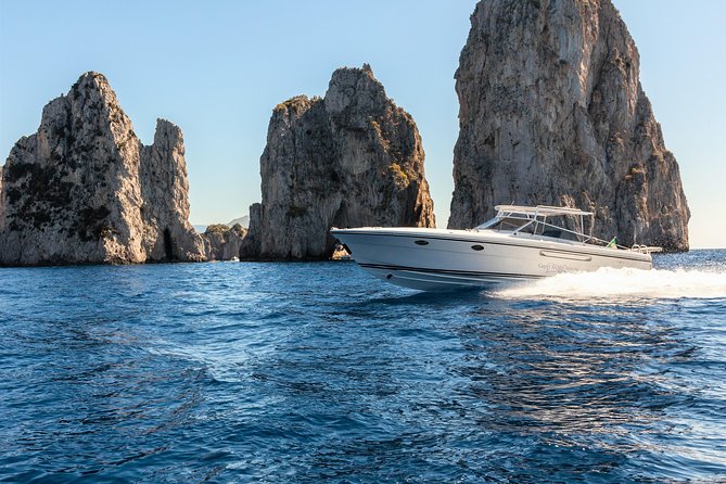 Half day around Capri by Itama 38 speedboat - Punta Carena Lighthouse and the western end of Capri