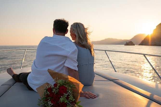 He said yes! Marriage Proposal at Sunset - A sunset proposal with Positano as your backdrop