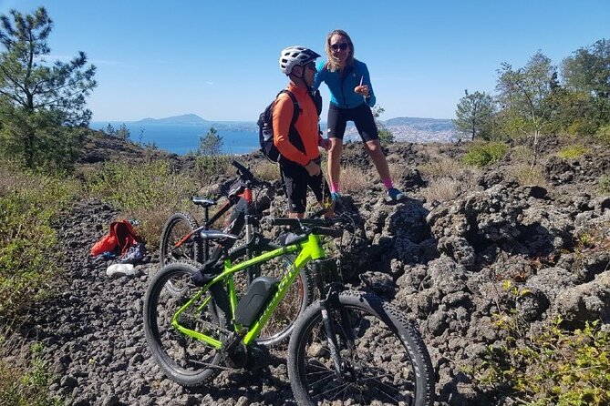 Mt Vesuvius E-Bike Tour - Leaving the bikes for the crater walk