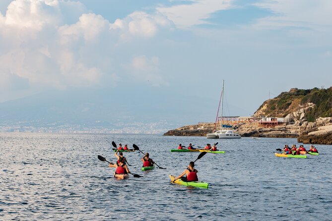Panoramic Sorrento Kayaking Experience with Swimming & More - Roman ruins beside a beautiful beach