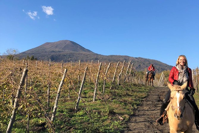 Pompeii Guided Tour & Horse Riding on Vesuvius with Lunch - Booking, weather, and cancellation details