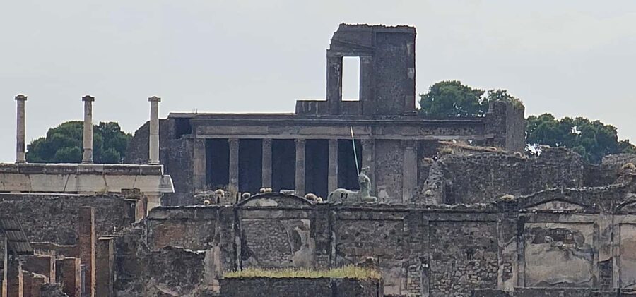 Pompeii, skip-the-line ticket with smartphone audio guide on App - Public baths, businesses, and statues