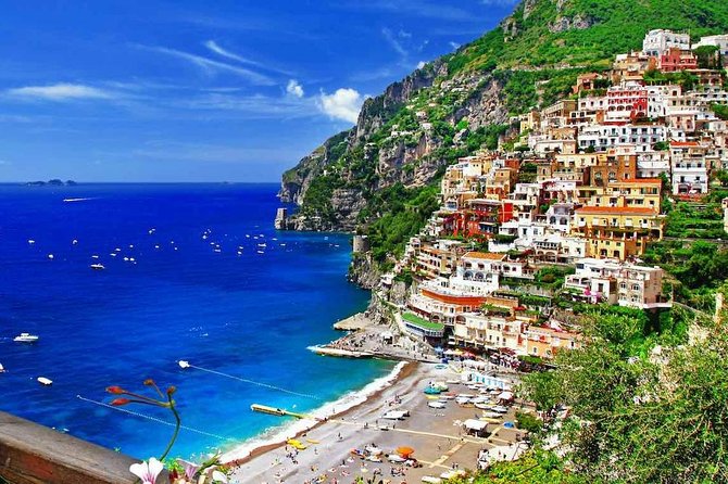 Positano, Amalfi & Ravello Shared Tour from Sorrento - The Mercedes minivan and the coastal road