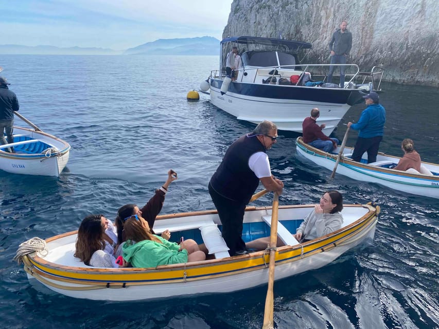Positano: Capri and Blue Grotto Shared Boat Tour with Drinks - Booking and timing advice