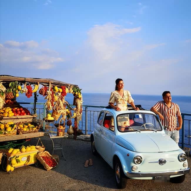 Positano/Praiano: Iconic Fiat 500 Private Amalfi Coast Tour - Scenic drives through Positano and Praiano