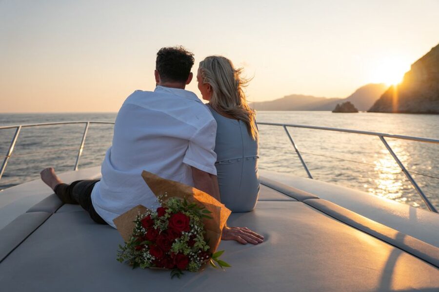 Positano: Private Sunset Boat Experience - Along the coast toward Praiano