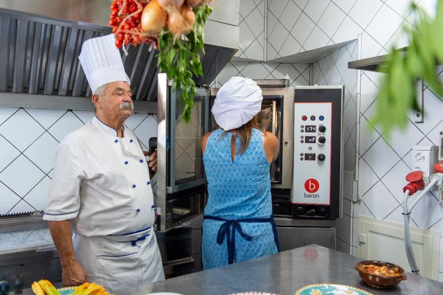 Praiano: Cooking Class with Dinner Overlooking the Sea - Making bruschetta and eggplant parmigiana