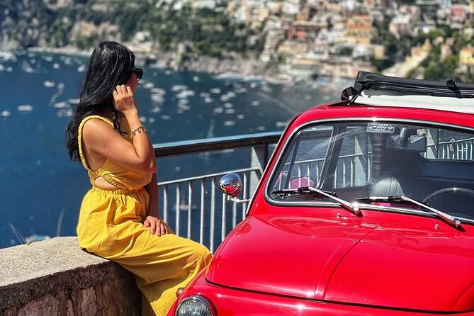 Private Amalfi Coast Vintage Fiat 500 Tour: Positano to Amalfi - Leaving Positano for the first coastal viewpoint