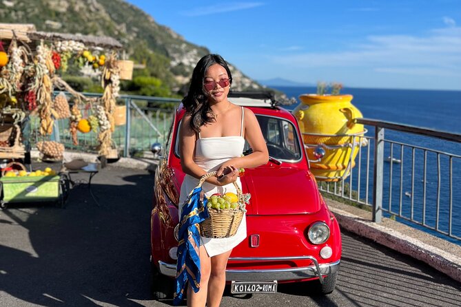 Private Amalfi Coast Vintage Fiat 500 Tour: Positano to Amalfi - One free hour in Amalfi