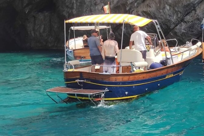 Private boat tour Capri Full day - Swimming in Capri’s clear water