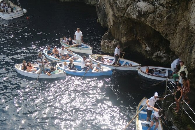 Private Boat Tour of Capri and the Blue Grotto in One Day - Punta Carena and the Green Grotto