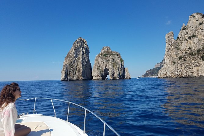 Private boat tour to Capri departing from Sorrento - The Faraglioni, Capri’s signature rock towers