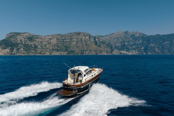 Private Capri Day Tour from Sorrento on a 38ft Motorboat - Leaving Sorrento on an Apreamare