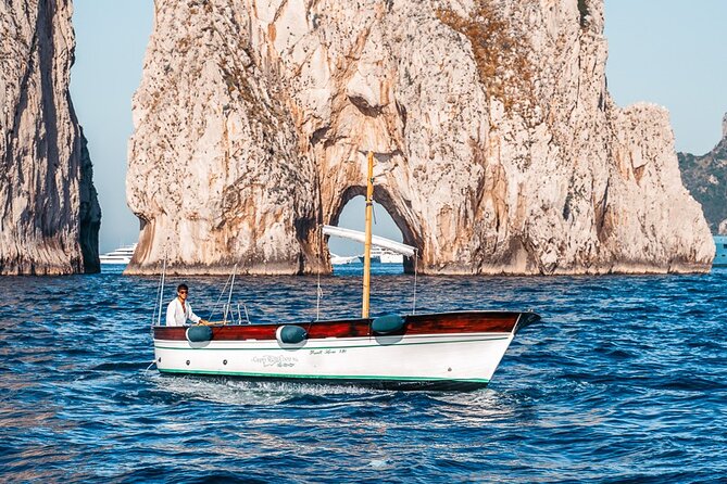 Private Gozzo Boat Tour of Capri Island - Swimming, snorkeling, and the blue water