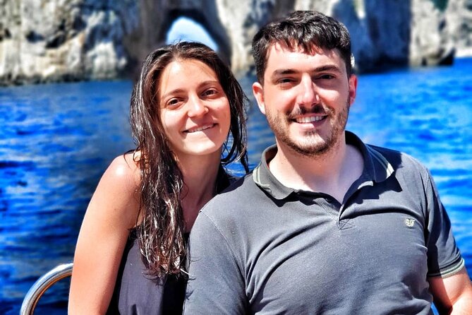 Private Tour to Capri & Positano from Sorrento Classic Gozzo 850 - Following the Amalfi Coast toward Positano