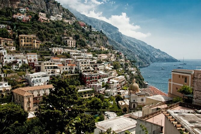 Self driven private audioguided Amalfi Coast Vespa Tour - Riding toward Positano with a Road Captain
