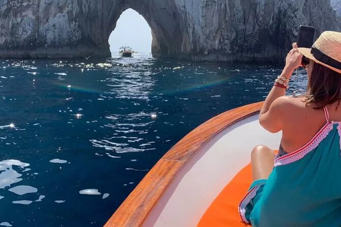 Selfie at Faraglioni, Water Taxi, Transfers in Capri! - Why a private boat changes the experience