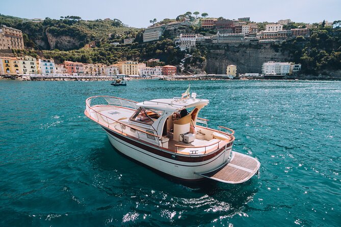 Shared half-day boat tour to Capri from Sorrento - The Sorrento coast on the way to Capri
