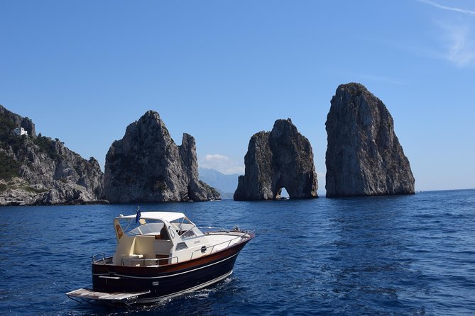 Small Group Boat Day Excursion to Capri Island from Amalfi - Punta Carena and the island’s western end