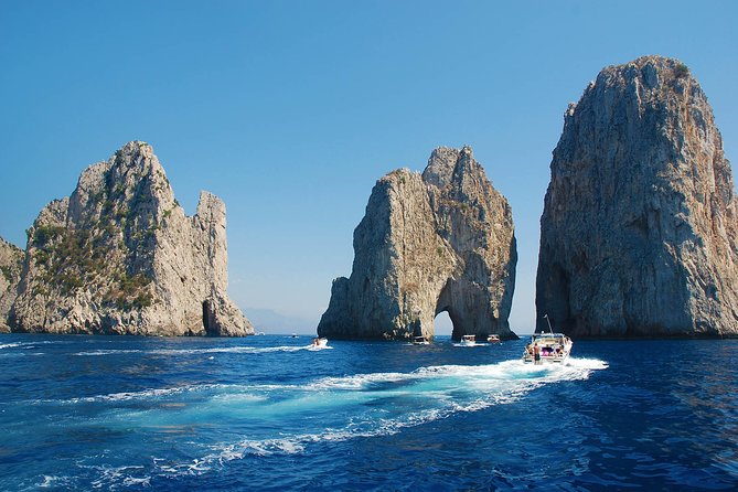 Small Group Boat Tour Capri & Blue Grotto with Swimming Stops - What you eat and drink aboard