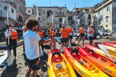 Small groups Kayak tour from Sorrento to Bagni Regina Giovanna