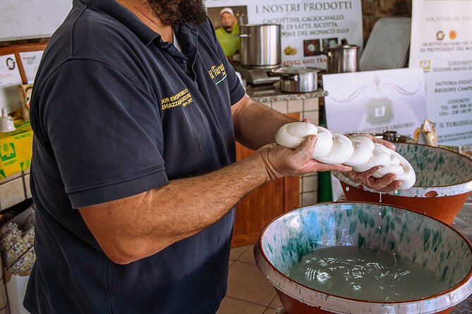 Sorrento Ape Tour, Lemon Garden, Mozzarella Show & Pizza Class - From tasting table to pizza counter