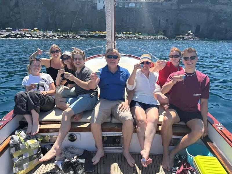 Sorrento: Boat Coastal Cruise with Swim and Limoncello - Queen Giovanna’s Bath and the first coastal views