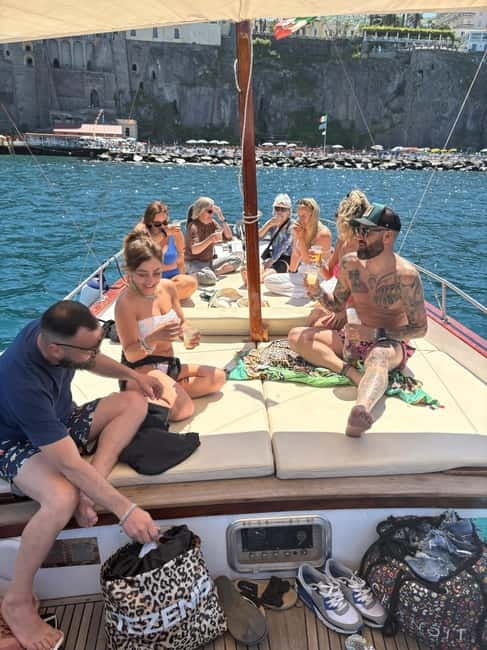 Sorrento: Boat Coastal Cruise with Swim and Limoncello - Sant’Agnello, Marina Piccola, and the return to Sorrento