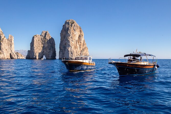 Sorrento: Capri Boat Small Group Tour Up to 8 & 4 hours ashore - Green Grotto, Punta Carena, and the Blue Grotto