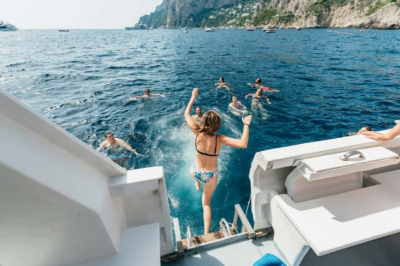 Sorrento: Coast and Capri Boat Trip with Limoncello Tasting - The first cruise across the Gulf of Naples