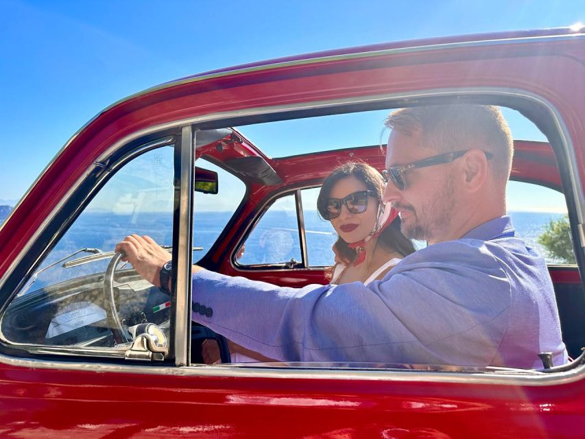 Sorrento Coast Couples Photo Tour by Vintage Fiat 500 - What the photo session feels like