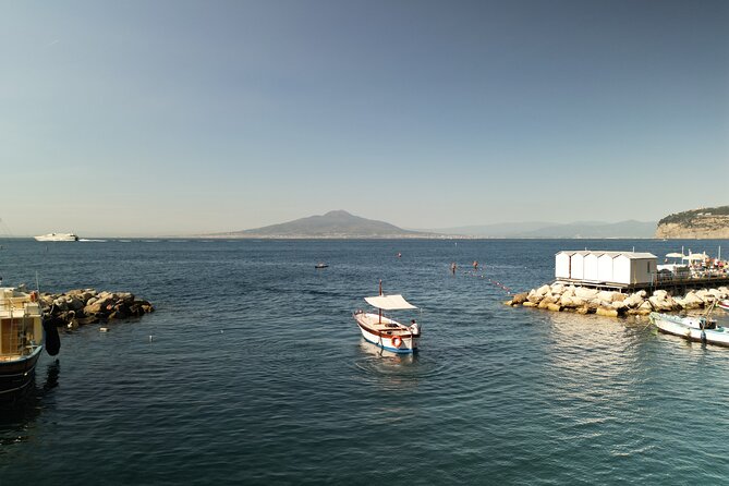 Sorrento Coast Cruise with Limoncello Tasting - The opening view toward Vesuvius