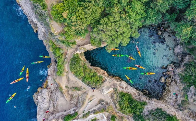 Sorrento: Guided Kayak Tour + Free 1h Paddleboarding - The 20-minute secret stop