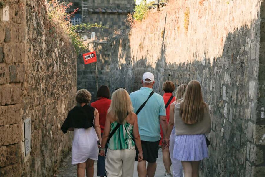 Sorrento: Guided Walking Tour & Street Food Experience - Salami, cheese, fruit, and the first food stop