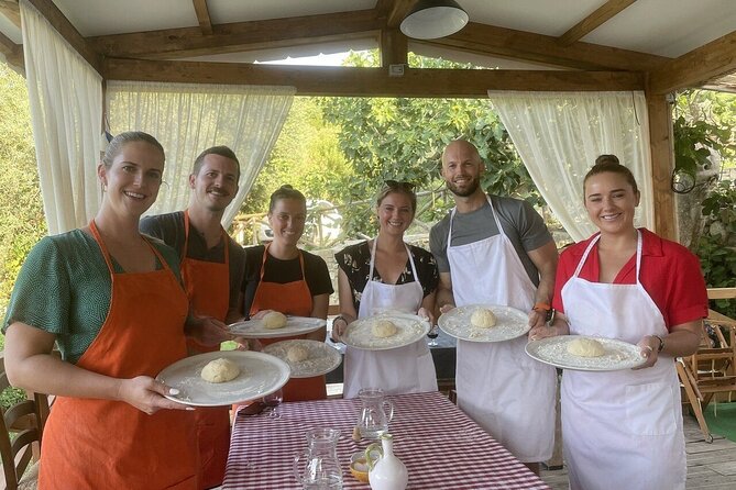 Sorrento Pizza Class with Wine, Limoncello and Transfer Included - Margherita, Marinara, and a real wood oven
