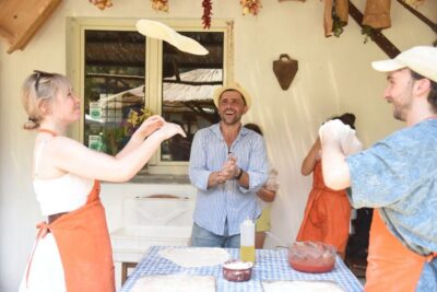 Pizza Lesson, Wine, and Limoncello at a Local Farm