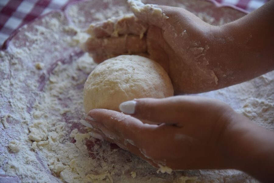 Sorrento: Pizza Lesson, Wine, and Limoncello at a Local Farm - Baking and eating your own pizza