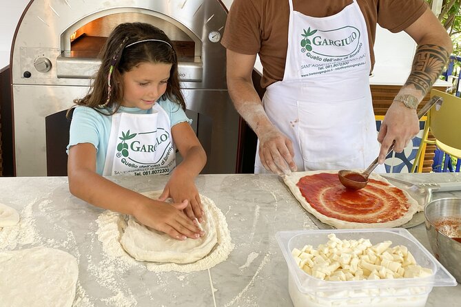 Sorrento Pizza School Activity in Italy - A pizza class with Mount Vesuvius in view