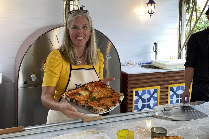 Sorrento Pizza School Activity in Italy - Stretching dough, choosing toppings, and using the oven